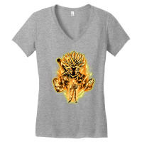 Golden Saiyan Trunks Women's V-neck T-shirt | Artistshot