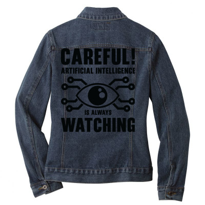 Artificial Intelligence Programming Machine Coding Ladies Denim Jacket ...
