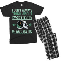 Funny Skeleton Yes I Do Machine Learning Men's T-shirt Pajama Set | Artistshot