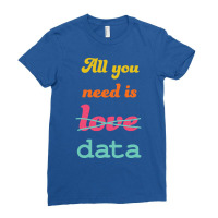 All You Need Is Data   Machine Learning Ladies Fitted T-shirt | Artistshot