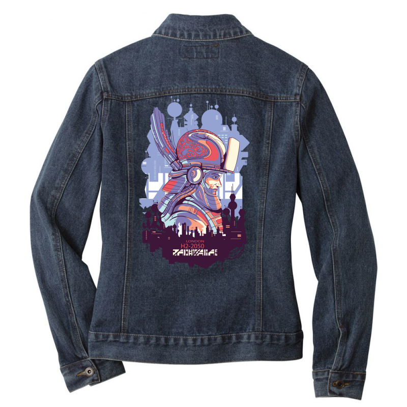 Army Of The Future Ladies Denim Jacket by aivaslatzerk | Artistshot