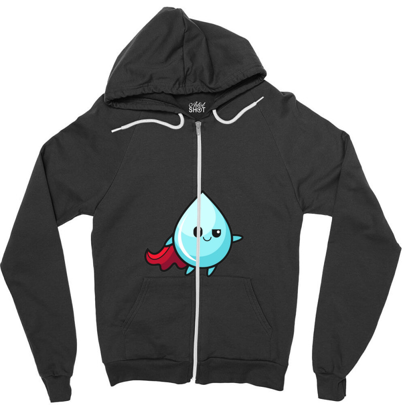 The Water Hero Zipper Hoodie | Artistshot