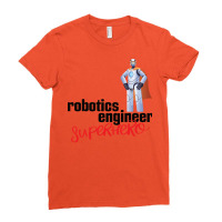 Robotics Engineer Superhero Cartoon Ladies Fitted T-shirt | Artistshot