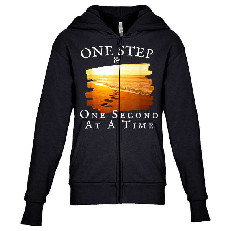 One Step And One Second At A Time   Faith In God T Shirt Youth Zipper Hoodie by lelalucin | Artistshot