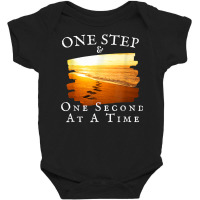 One Step And One Second At A Time   Faith In God T Shirt Baby Bodysuit | Artistshot