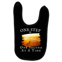 One Step And One Second At A Time   Faith In God T Shirt Baby Bibs | Artistshot