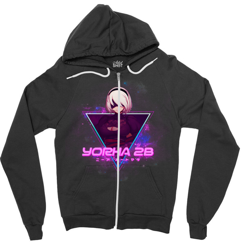 Nierautomata (yorha No.2 Type B Aesthetic) Zipper Hoodie | Artistshot