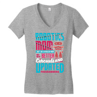 Robotics Engineering Humanoid Robots Funny Robotics Mom (1) Women's V-neck T-shirt | Artistshot