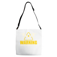 Warning Loves To Talk About Drones Flying Aircraft Robotics Adjustable Strap Totes | Artistshot