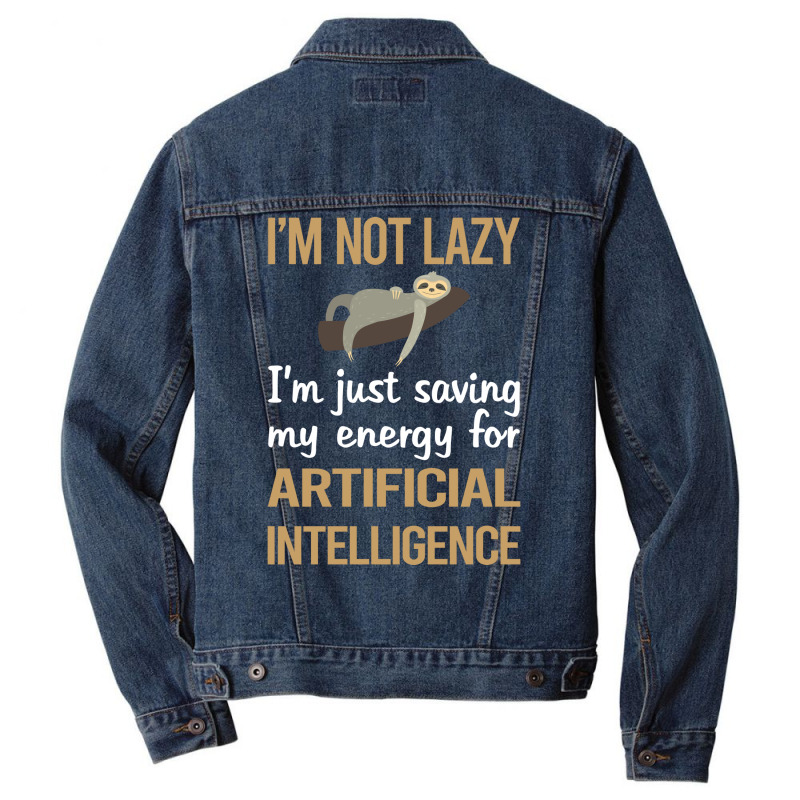 Saving Energy Artificial Intelligence Ai Men Denim Jacket | Artistshot