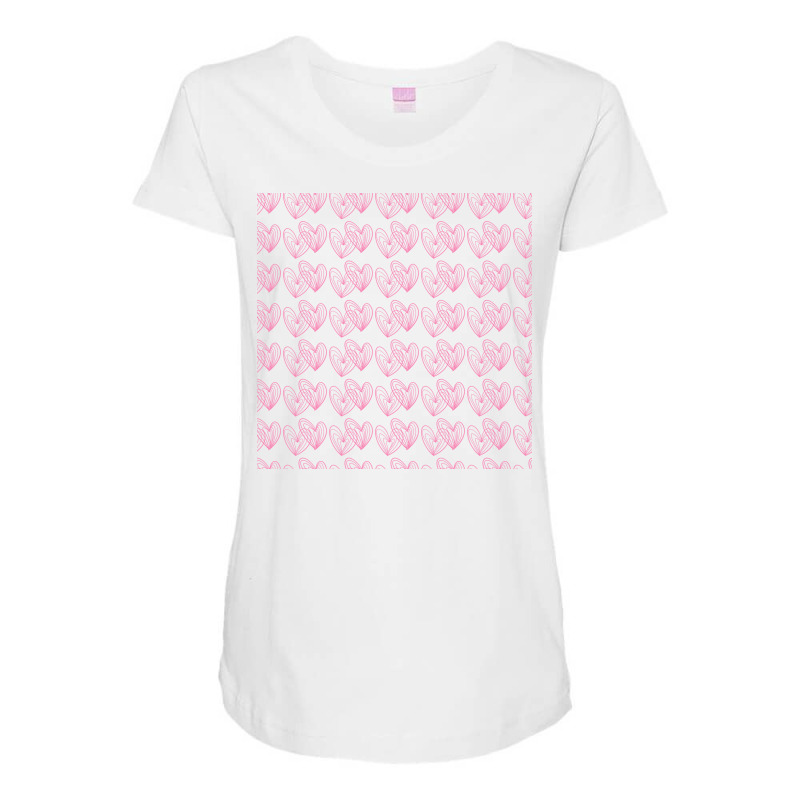 Happy Valentines Day Maternity Scoop Neck T-shirt by roundsigns | Artistshot