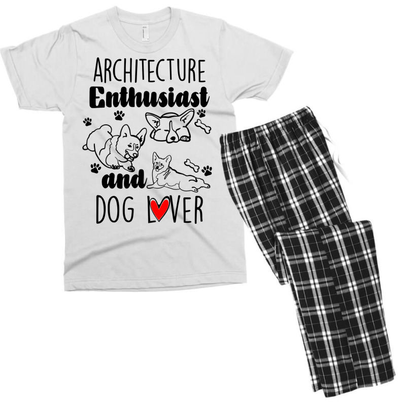 Architecture Dog Cute Men's T-shirt Pajama Set | Artistshot