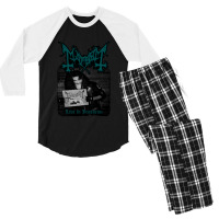 Satan Death Metal Men's 3/4 Sleeve Pajama Set | Artistshot