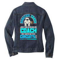 Robotics Engineering Humanoid Robots Funny Robotics Coach (1) Ladies Denim Jacket | Artistshot