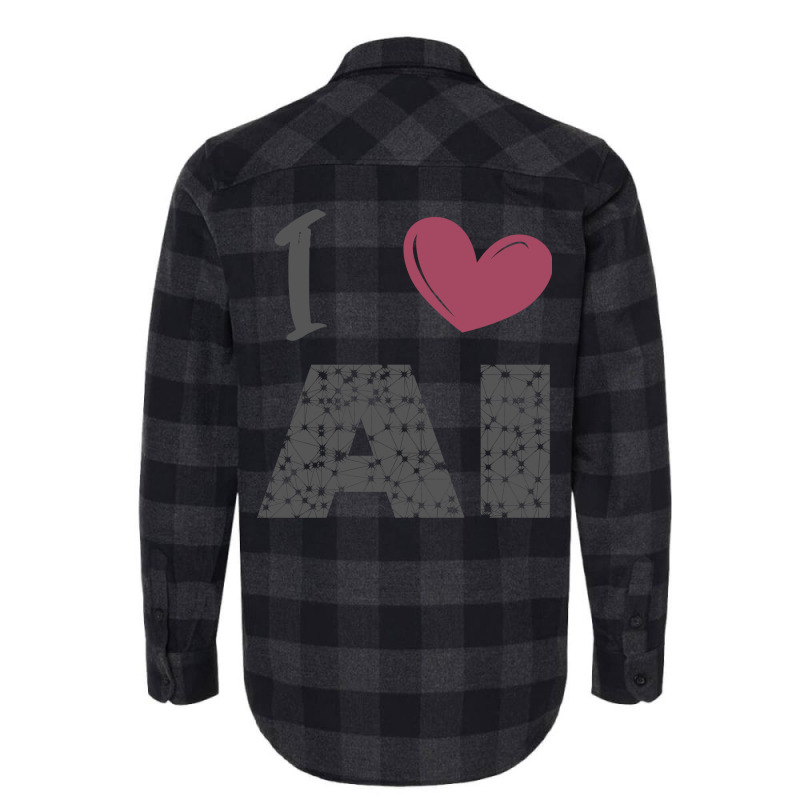 I Love Ai (4) Flannel Shirt | Artistshot