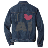 I Love Ai (4) Men Denim Jacket | Artistshot