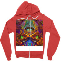 Artificial Intelligence Art Bitcoin Crypto Nft Art 001 Zipper Hoodie | Artistshot