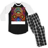 Artificial Intelligence Art Bitcoin Crypto Nft Art 001 Men's 3/4 Sleeve Pajama Set | Artistshot