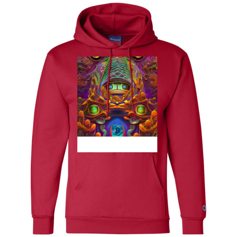 Artificial Intelligence Art Bitcoin Crypto Nft Art 001 Champion Hoodie | Artistshot