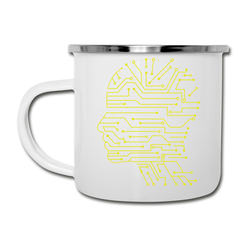 Ai. Artificial Intelligence Electrical Circuit Robot Head Camper Cup | Artistshot