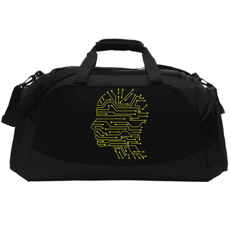 Ai. Artificial Intelligence Electrical Circuit Robot Head Active Duffel | Artistshot