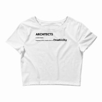 Architects X Engineers Black Letters Love Crop Top | Artistshot