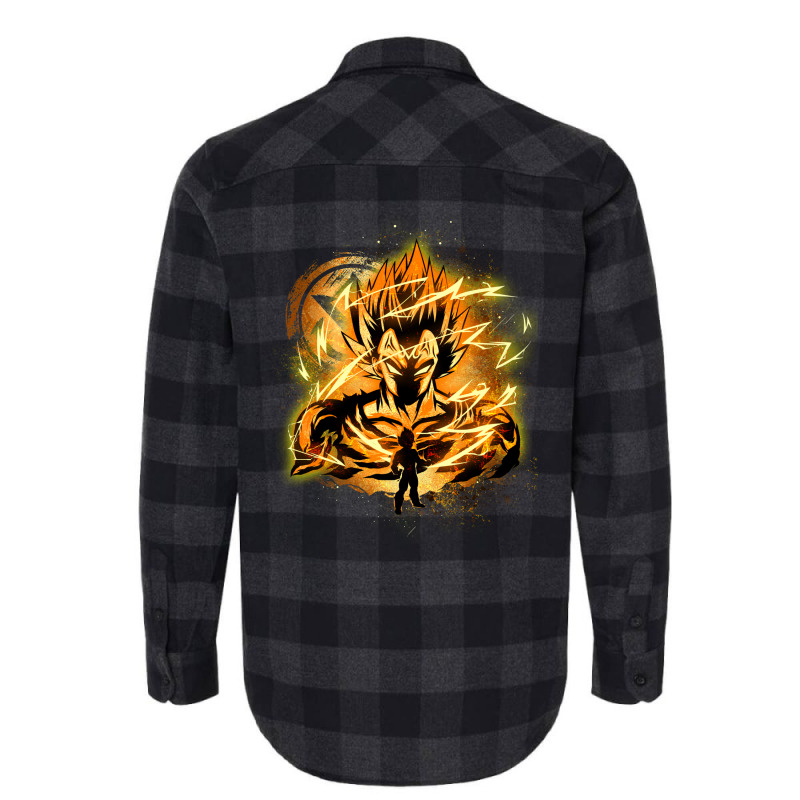 Copy Of Golden Saiyan Kaioken Flannel Shirt by zakerincute9 | Artistshot