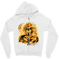 Copy Of Golden Saiyan Kaioken Zipper Hoodie | Artistshot