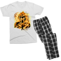 Copy Of Golden Saiyan Kaioken Men's T-shirt Pajama Set | Artistshot