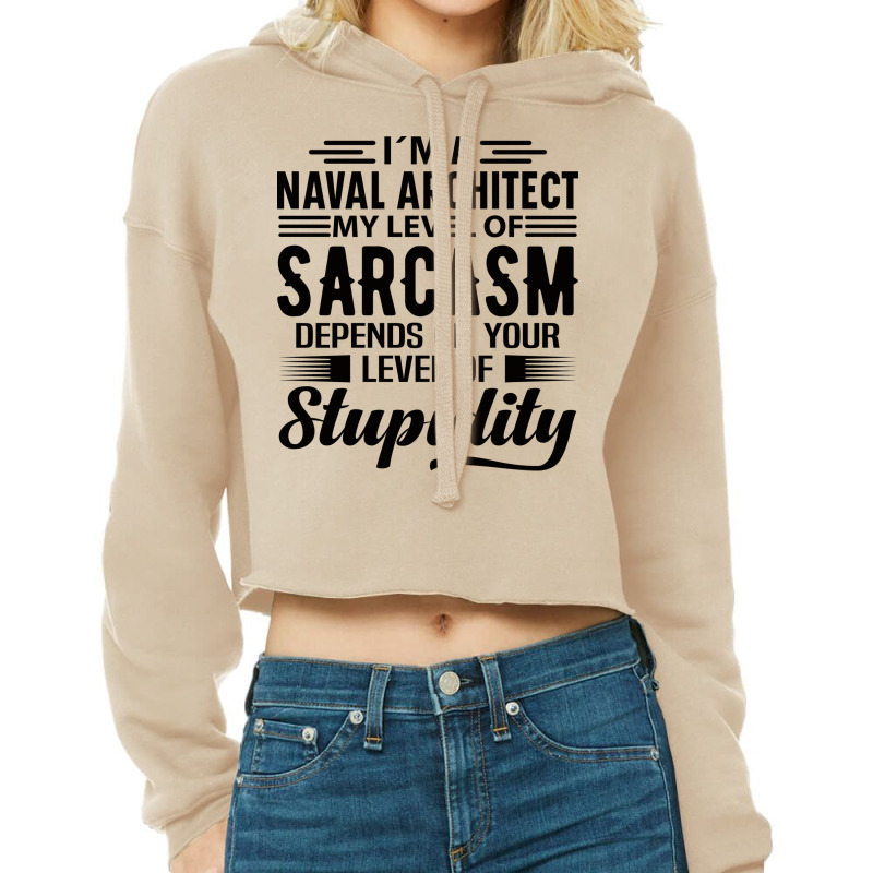 Im A Naval Architect Gift Cropped Hoodie by sawinwillcaz | Artistshot