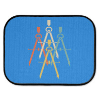 Architect Architecture Circle Red Rear Car Mat | Artistshot