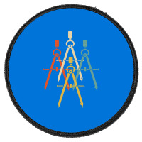 Architect Architecture Circle Red Round Patch | Artistshot