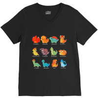 Dinosaur V-neck Tee | Artistshot