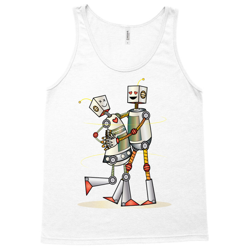 Robot Love Valentine Tank Top | Artistshot