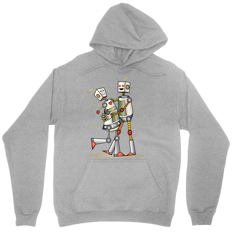 Robot Love Valentine Unisex Hoodie | Artistshot