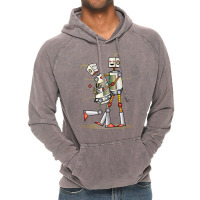 Robot Love Valentine Vintage Hoodie | Artistshot