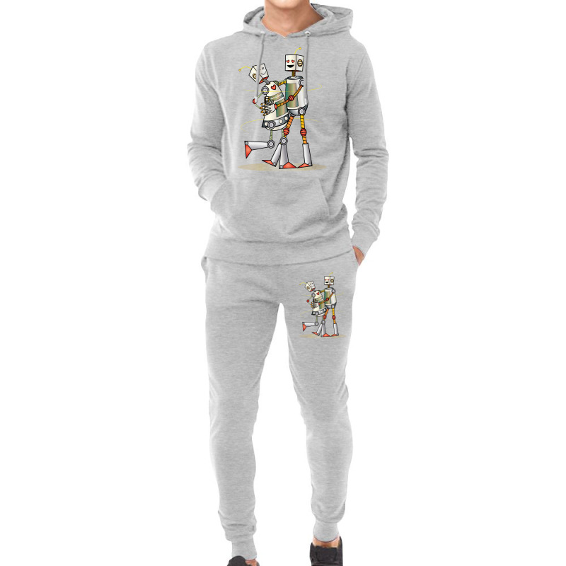 Robot Love Valentine Hoodie & Jogger Set | Artistshot