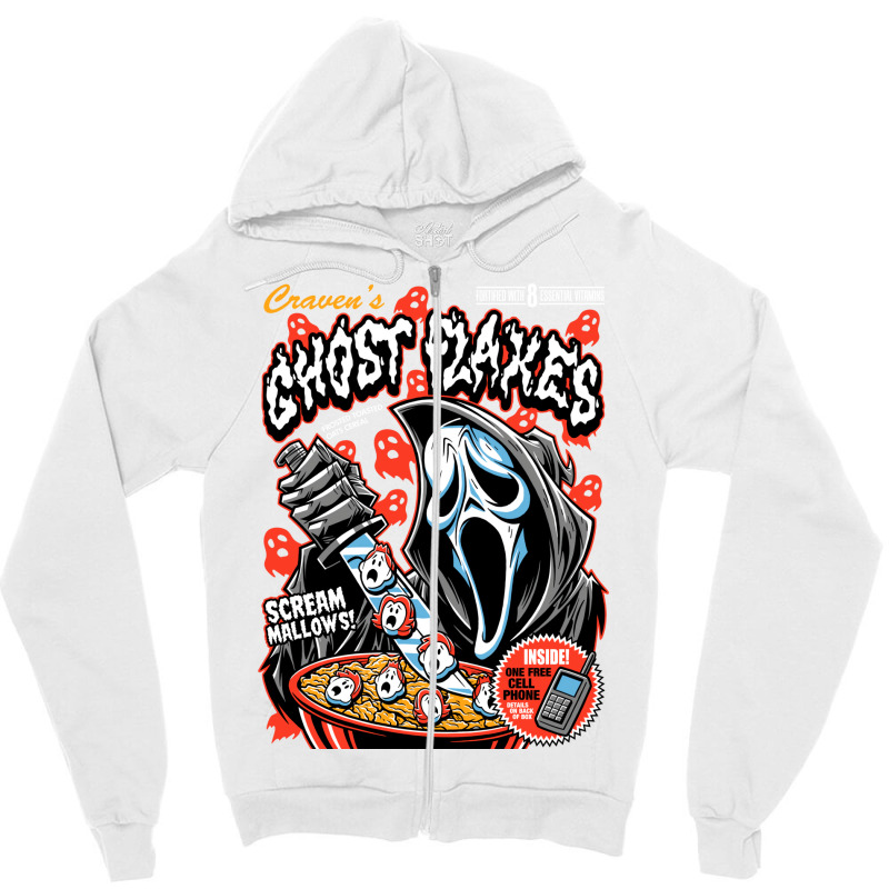 Ghost Flakes! Zipper Hoodie | Artistshot