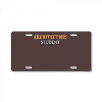 Architecture Student Becoming Architect Travel License Plate | Artistshot