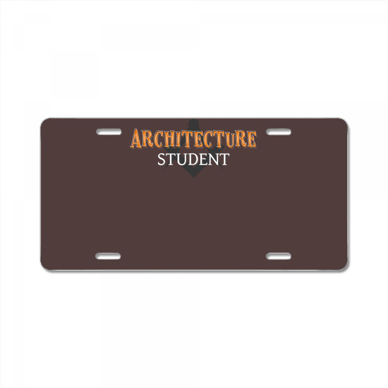 Architecture Student Becoming Architect Travel License Plate | Artistshot