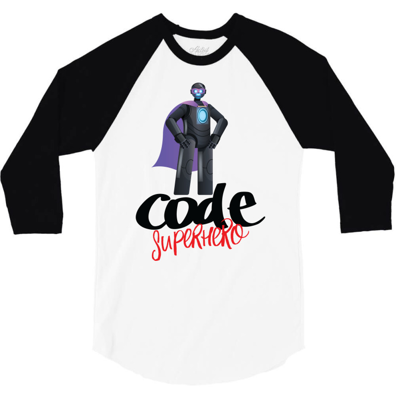 Code Superhero (2) 3/4 Sleeve Shirt | Artistshot