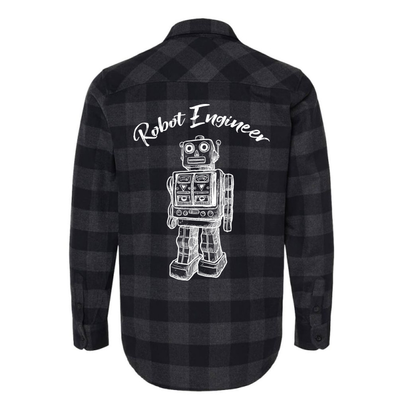 Robot Engineer Retro Robot Flannel Shirt by lontioilazit | Artistshot