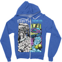 Earth 2050   Damage And The Future Of The Earth Zipper Hoodie | Artistshot