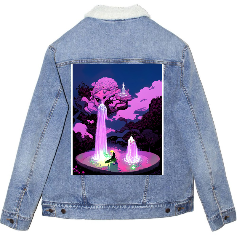 Sacred Falls Unisex Sherpa-lined Denim Jacket | Artistshot