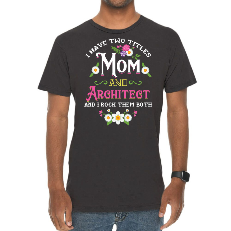 Architecture Mom Cad Engineer Gift Vintage T-shirt | Artistshot