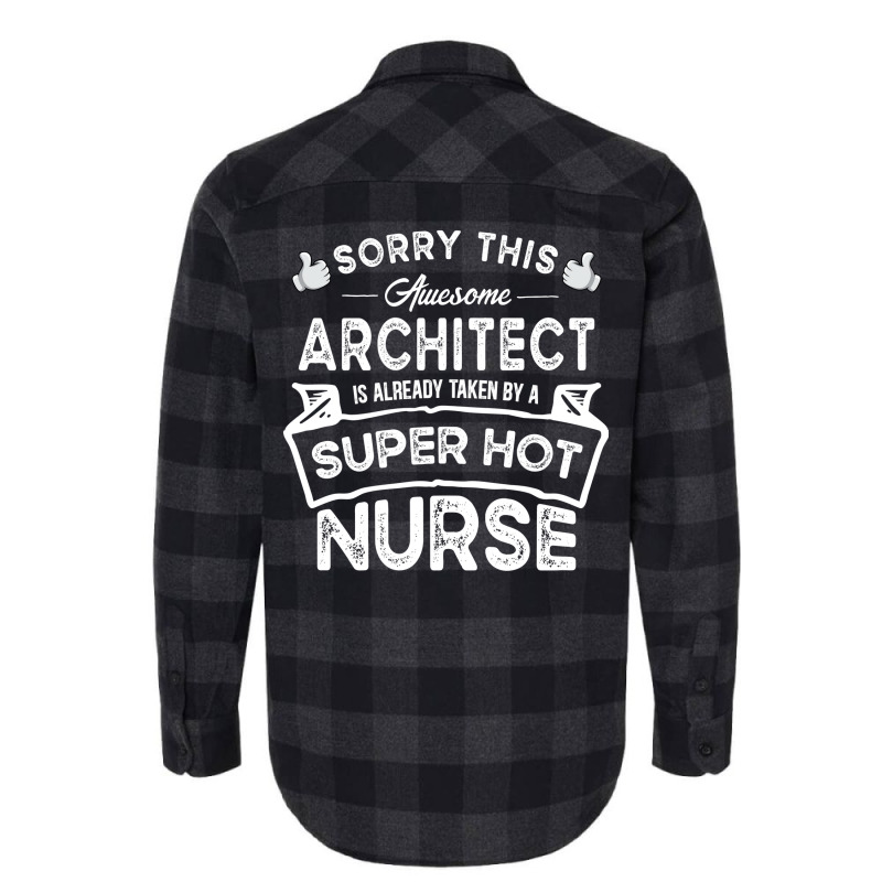 Sorry This Architect Is Taken 70s Flannel Shirt | Artistshot