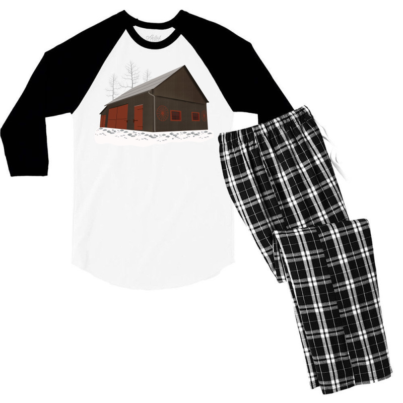 Farm And Trees Gift Men's 3/4 Sleeve Pajama Set | Artistshot