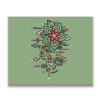 Flower Algorithm Metal Print Horizontal | Artistshot