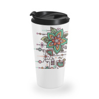 Flower Algorithm Travel Mug | Artistshot