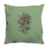 Flower Algorithm Throw Pillow | Artistshot